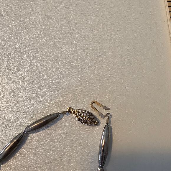 Vintage Artisan Triangle Stone Beaded Necklace Southwestern - Picture 5 of 13